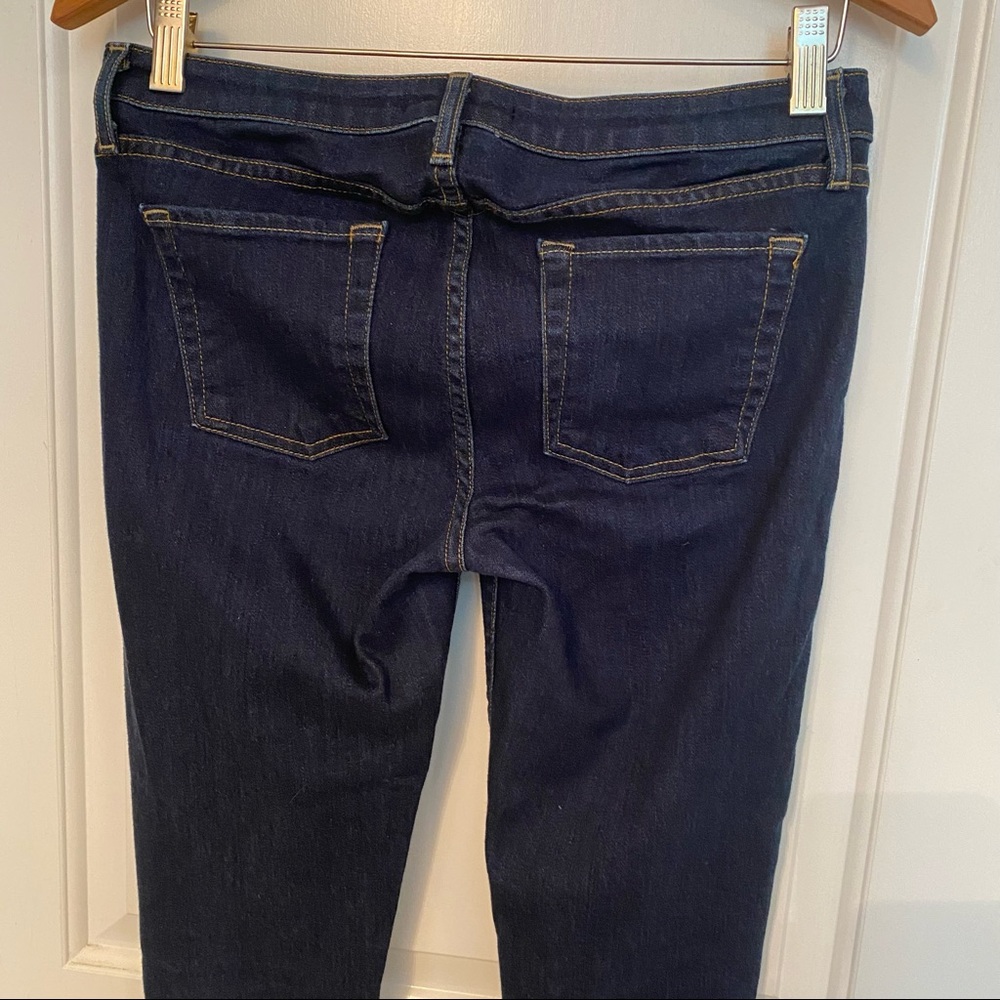 THEORY JEANS SKINNY LEG NAVY BLUE DENIM 5 POCKET ZIP FLY SIZE 27 - Picture 7 of 10